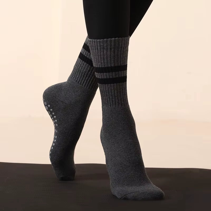 Sports Socks for Fitness Gym Women High Quality Pilates Socks Anti-Slip Breathable Backless Yoga Socks Ankle Ladies Ballet Dance
