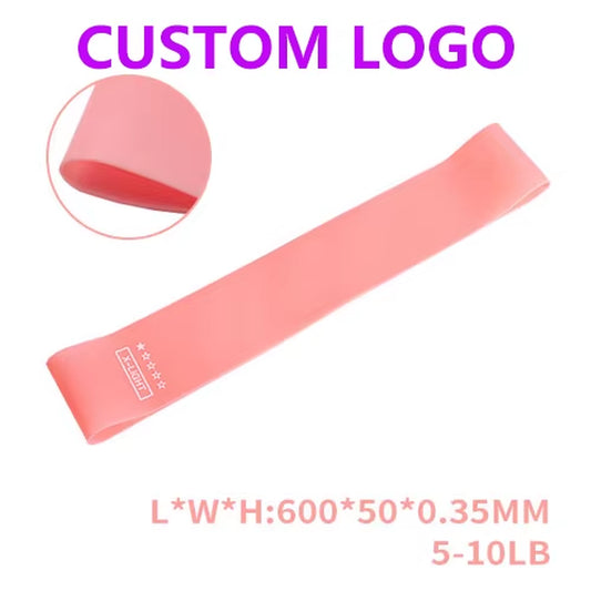 5 Different Levels Resistance Bands Custom LOGO Wholesale Customized Color Printed Private Physical Therapy Crossfit Equipment