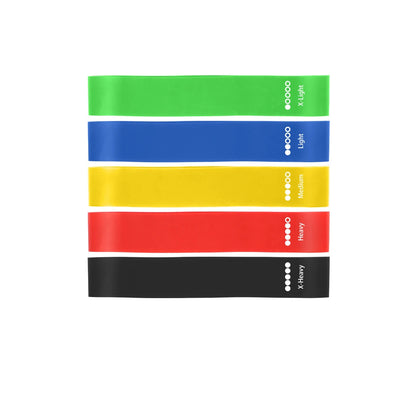 5Pcs Fitness Elastic Band Resistance Band Yoga Exercise Training Gym Fitness Sports Ring Sports Crossfit Resistance Bands