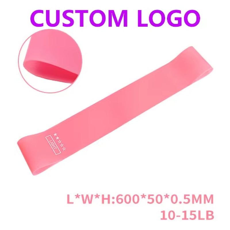 5 Different Levels Resistance Bands Custom LOGO Wholesale Customized Color Printed Private Physical Therapy Crossfit Equipment