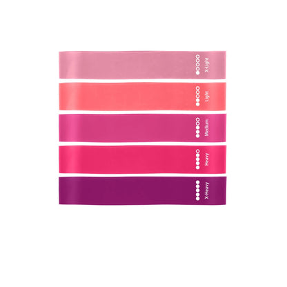 5Pcs Fitness Elastic Band Resistance Band Yoga Exercise Training Gym Fitness Sports Ring Sports Crossfit Resistance Bands